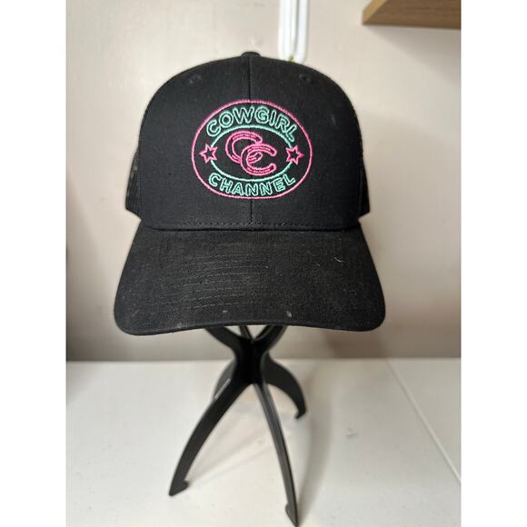 Cowgirl Channel Black Trucker Hat by Richardson - Style 112 - Picture 1 of 5